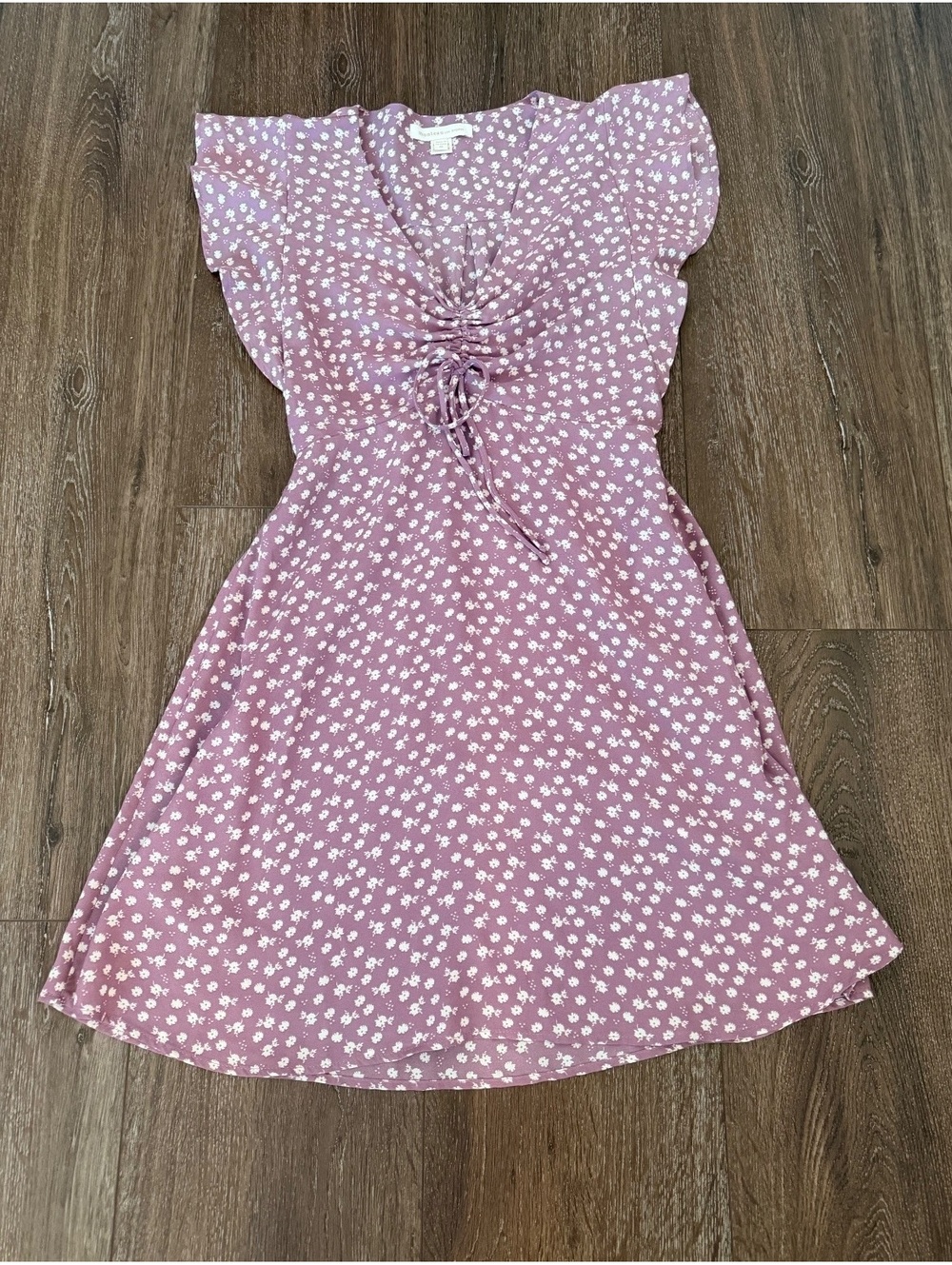 Cottagecore Western Grandma Floral Ruched Midi Dress Size M